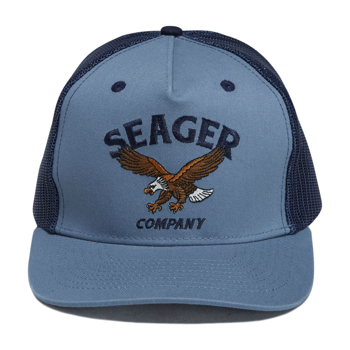 Seager Bradley Trucker Snapback Hat - Faded Denim image 3