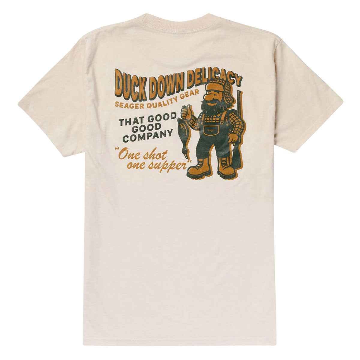 Seager Duck Down Delicacy T-Shirt - Cream image 1