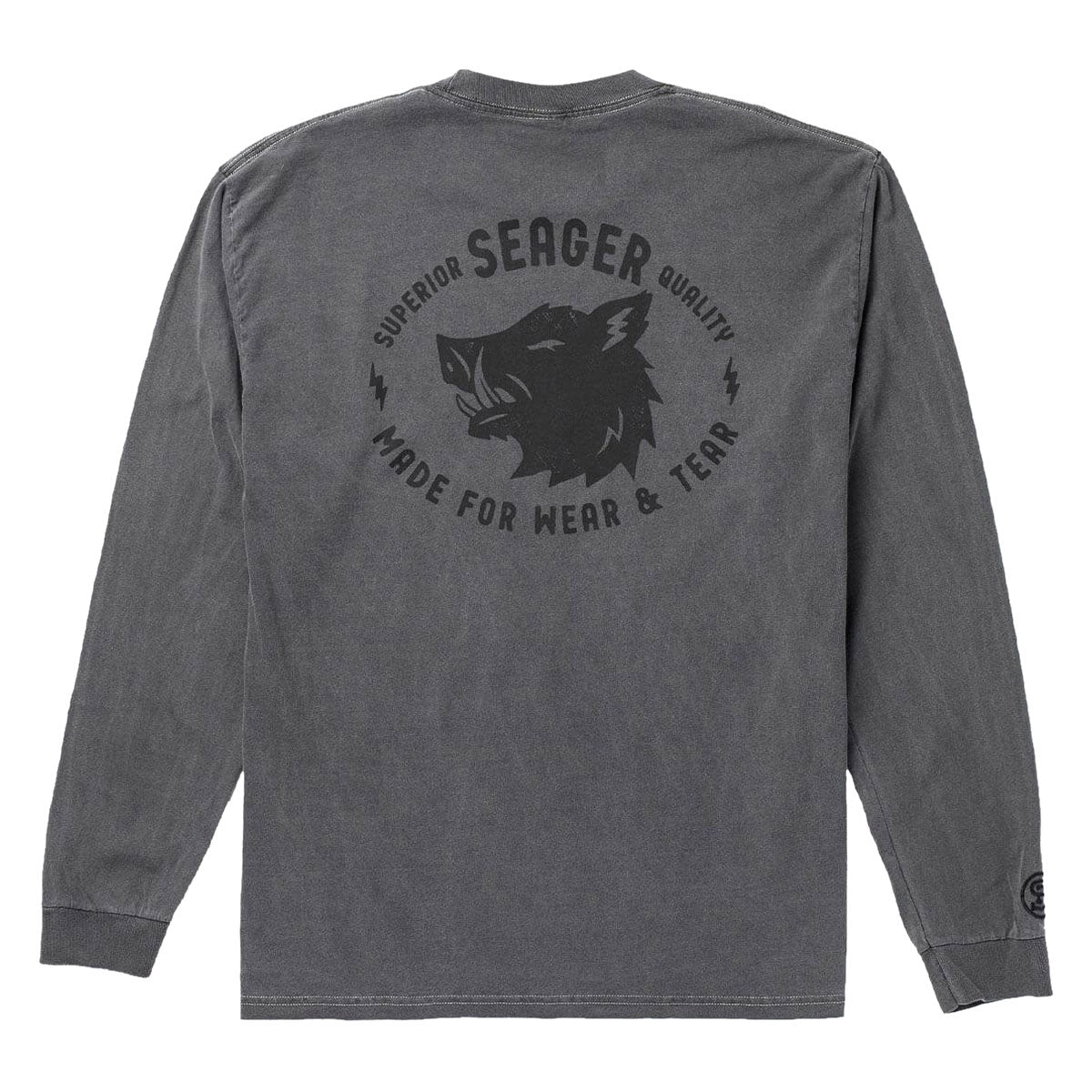 Seager Iron Boar Long Sleeve T-Shirt - Pigment Black image 1