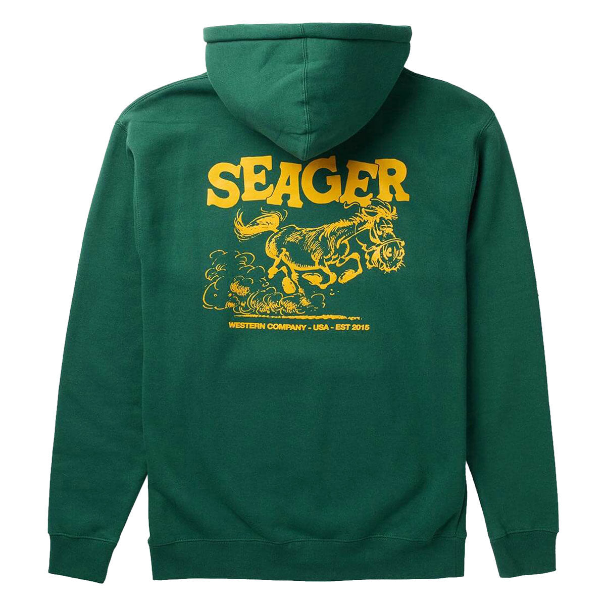 Seager Horse Fried Hoodie - Forest Green image 1
