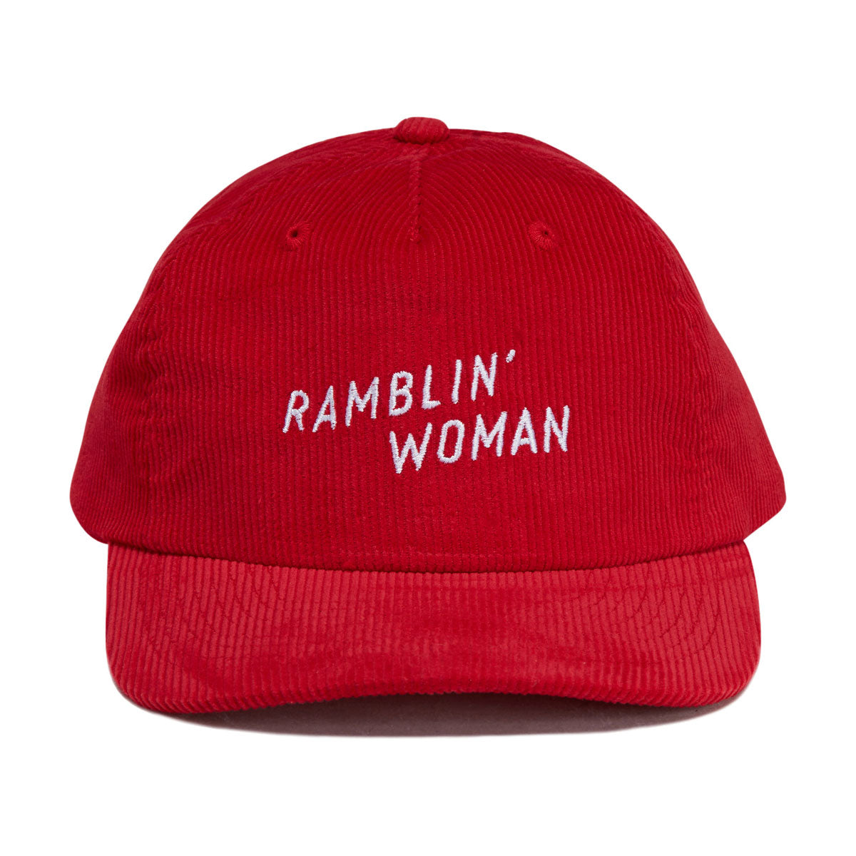 Seager Ramblin' Woman Corduroy Snapback Hat - Red image 5