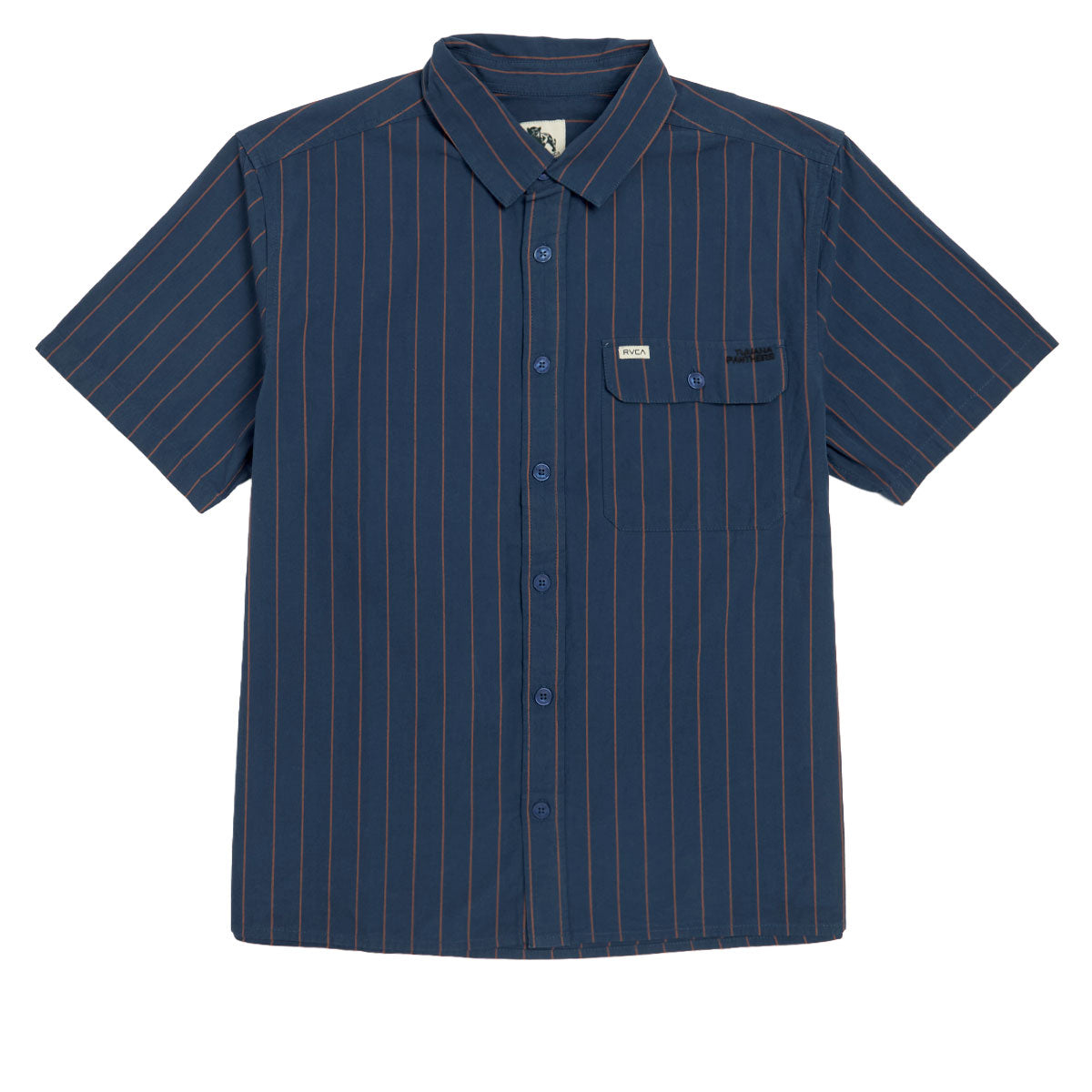 RVCA TJP Dayshift Stripe Shirt - Moody Blue image 1
