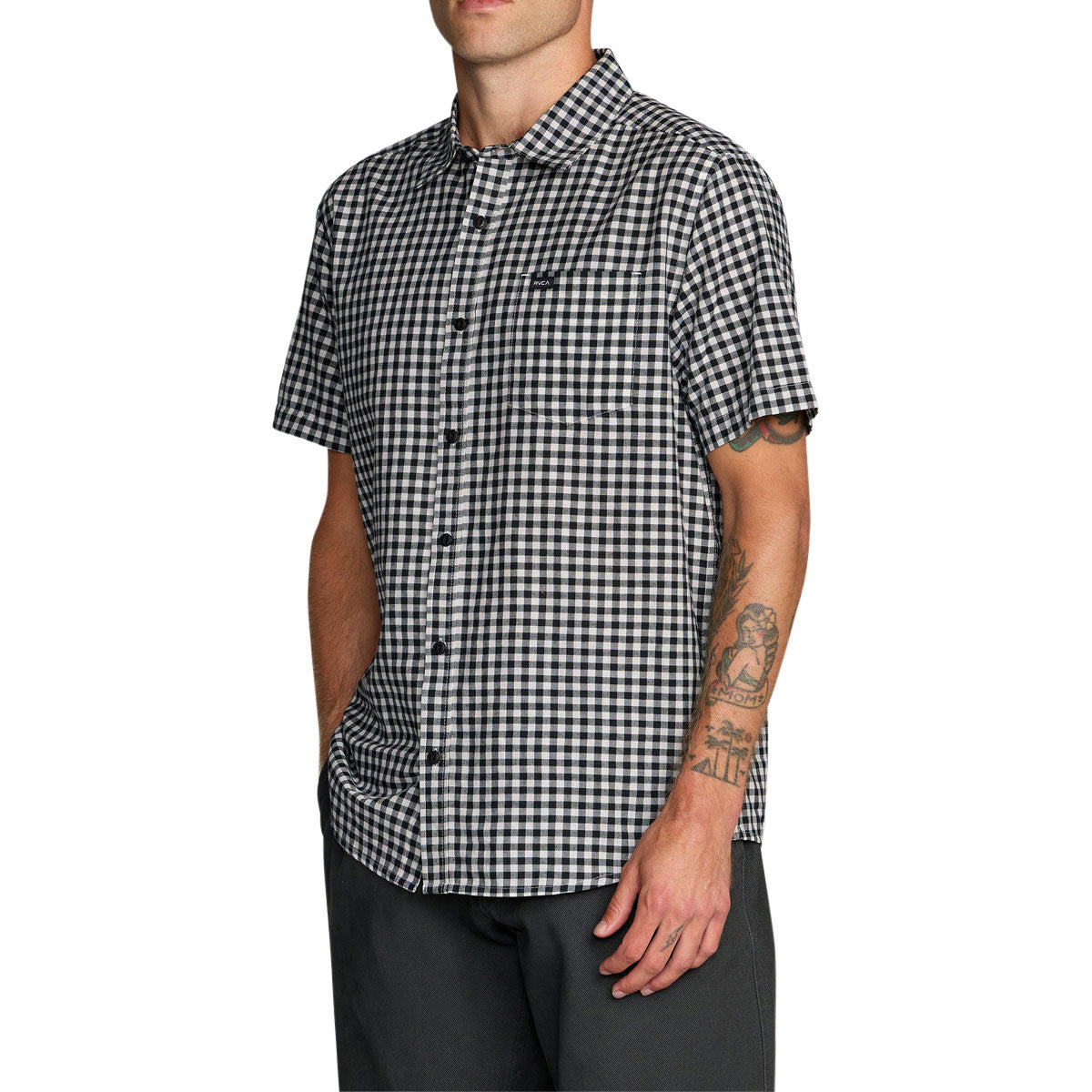 RVCA Overspray Shirt - Black/White image 3