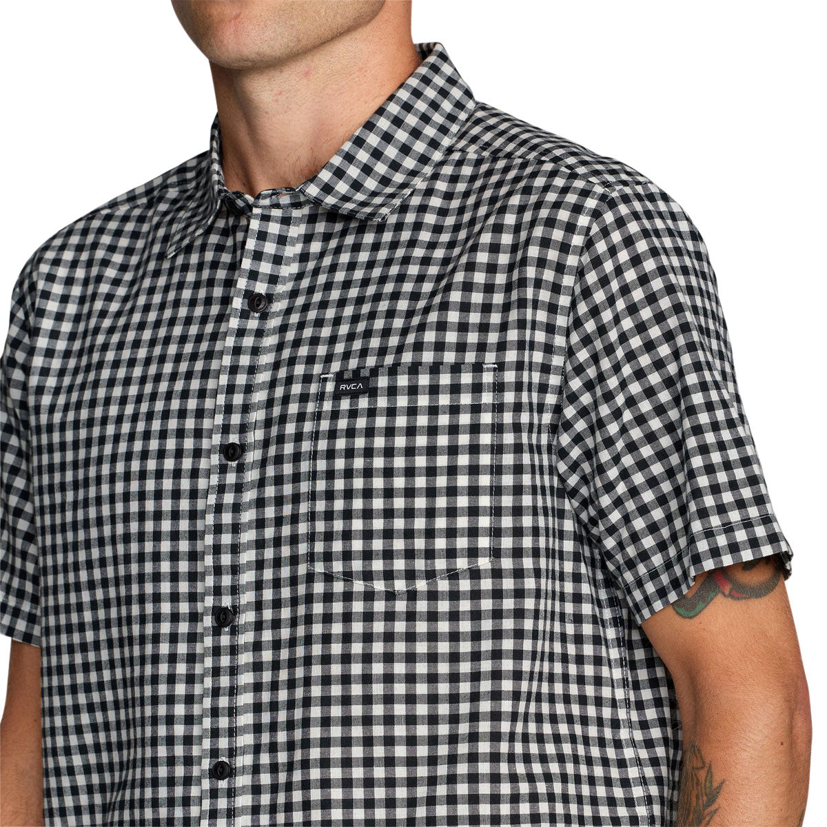 RVCA Overspray Shirt - Black/White image 4