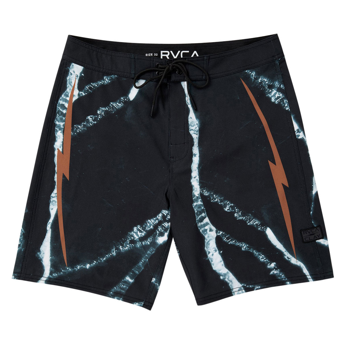 RVCA x Clay Boardshorts - Black Resin image 1