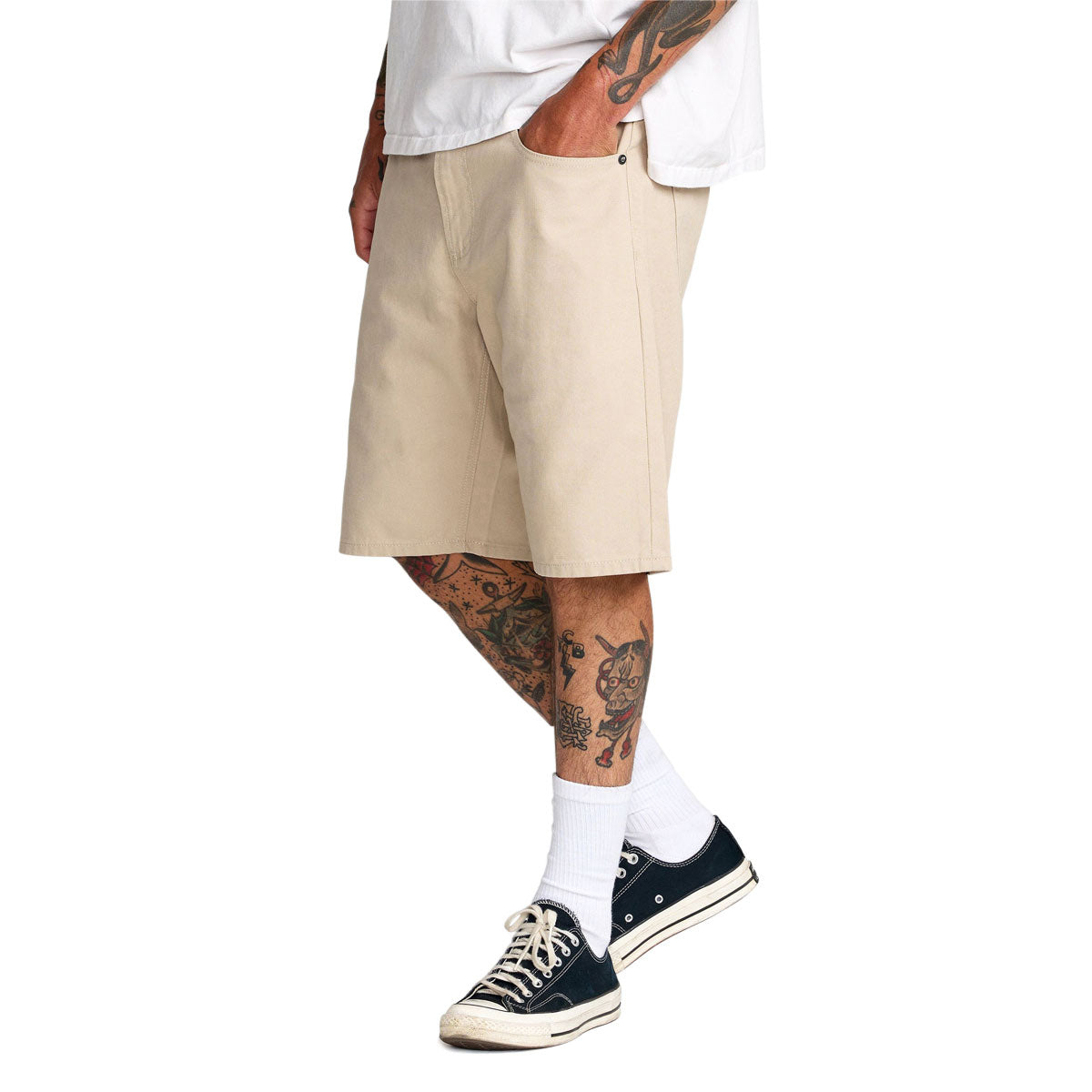 RVCA Dayshift 5 Pocket 21 Shorts - Light Khaki image 4