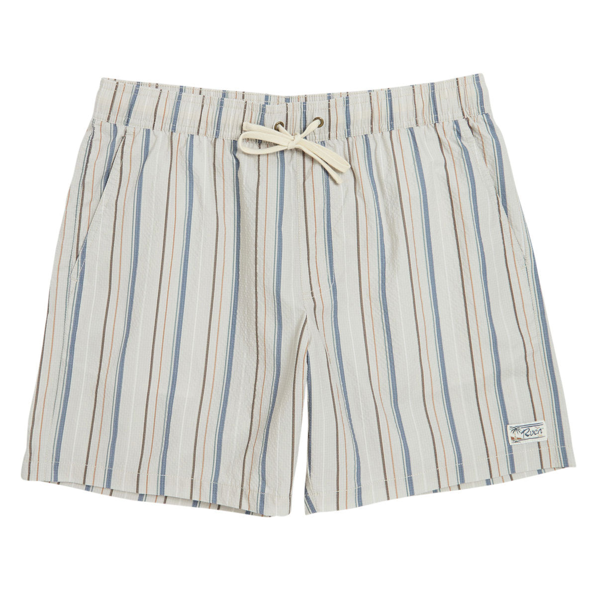 RVCA Exotica Seersucker Elastic 17 Shorts - Light Khaki image 1