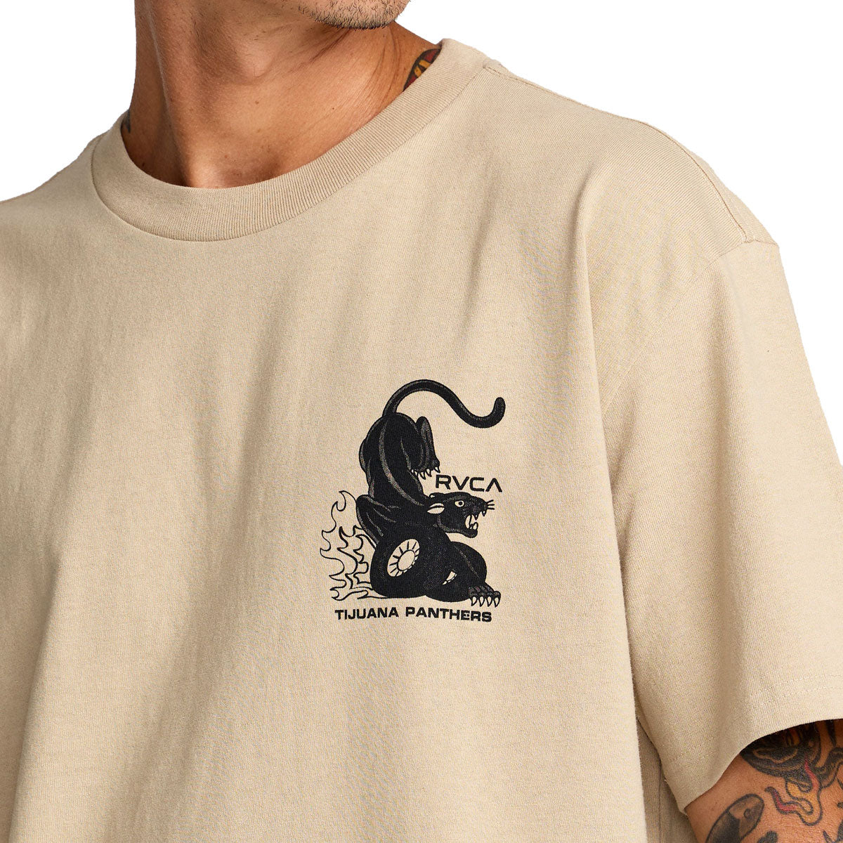 RVCA Burner T-Shirt - Khaki image 5