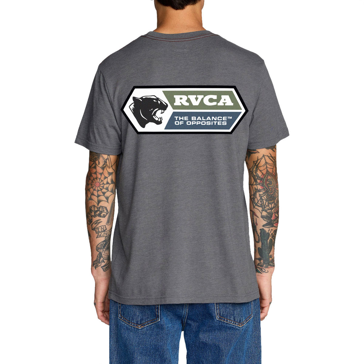 RVCA Pantero T-Shirt - Smoke image 4