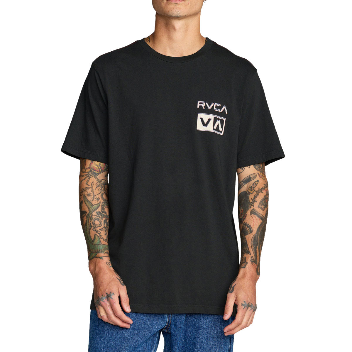 RVCA Glitch T-Shirt - Pirate Black image 3