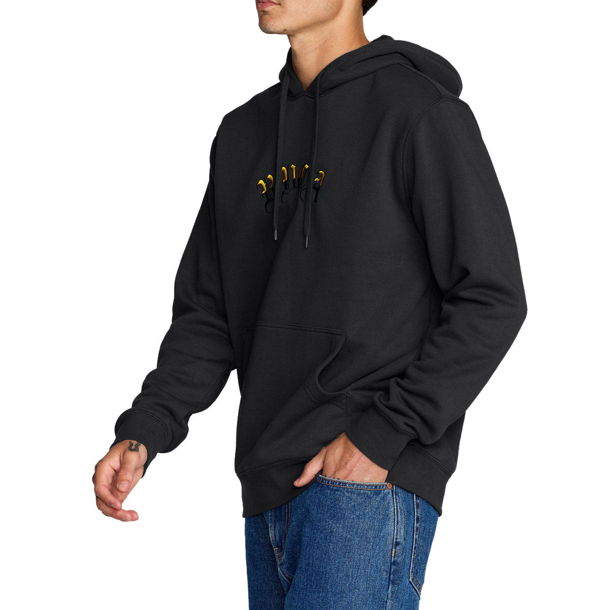 RVCA Olde RVCA Hoodie - Pirate Black image 4