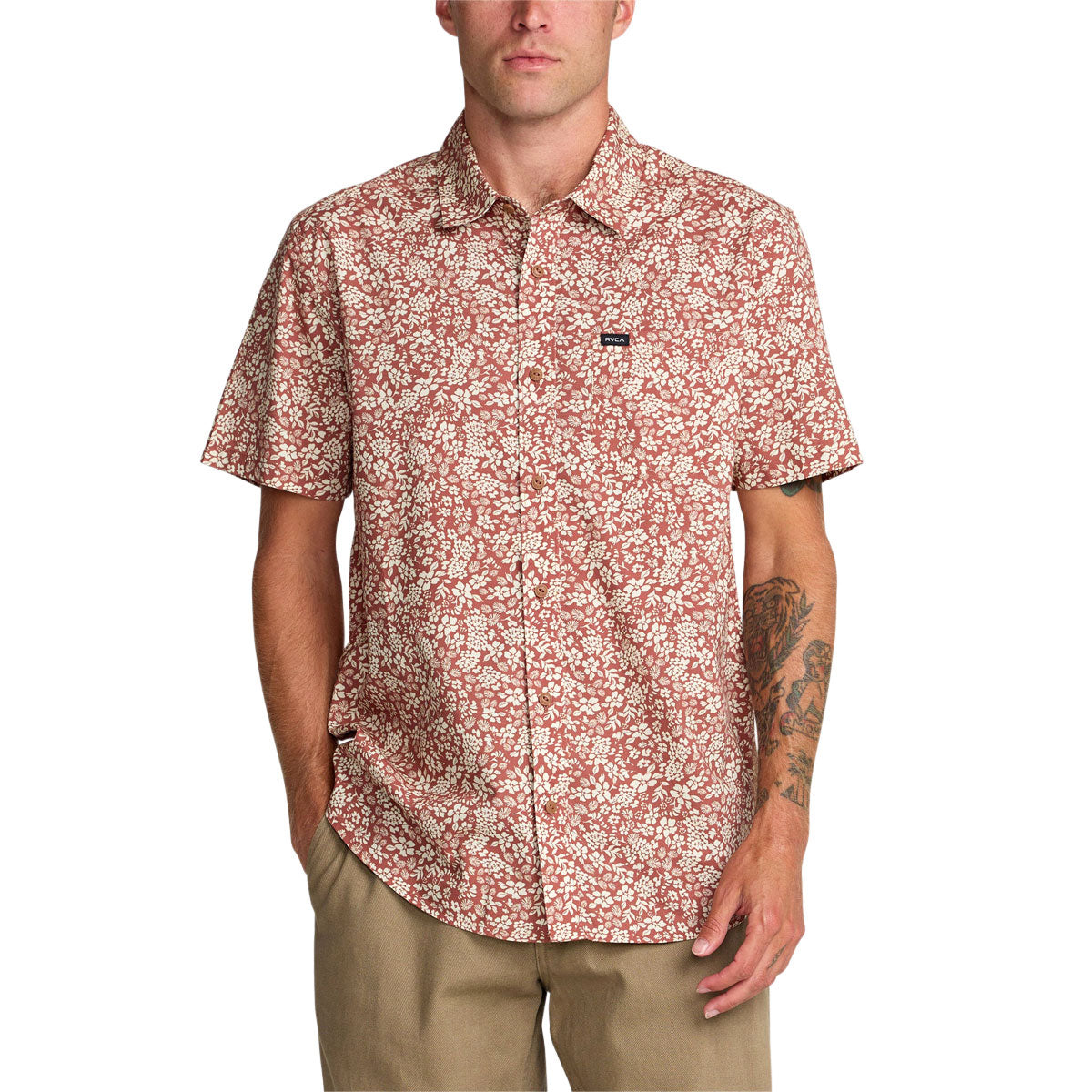 RVCA Botanical Shirt - Rawhide image 1