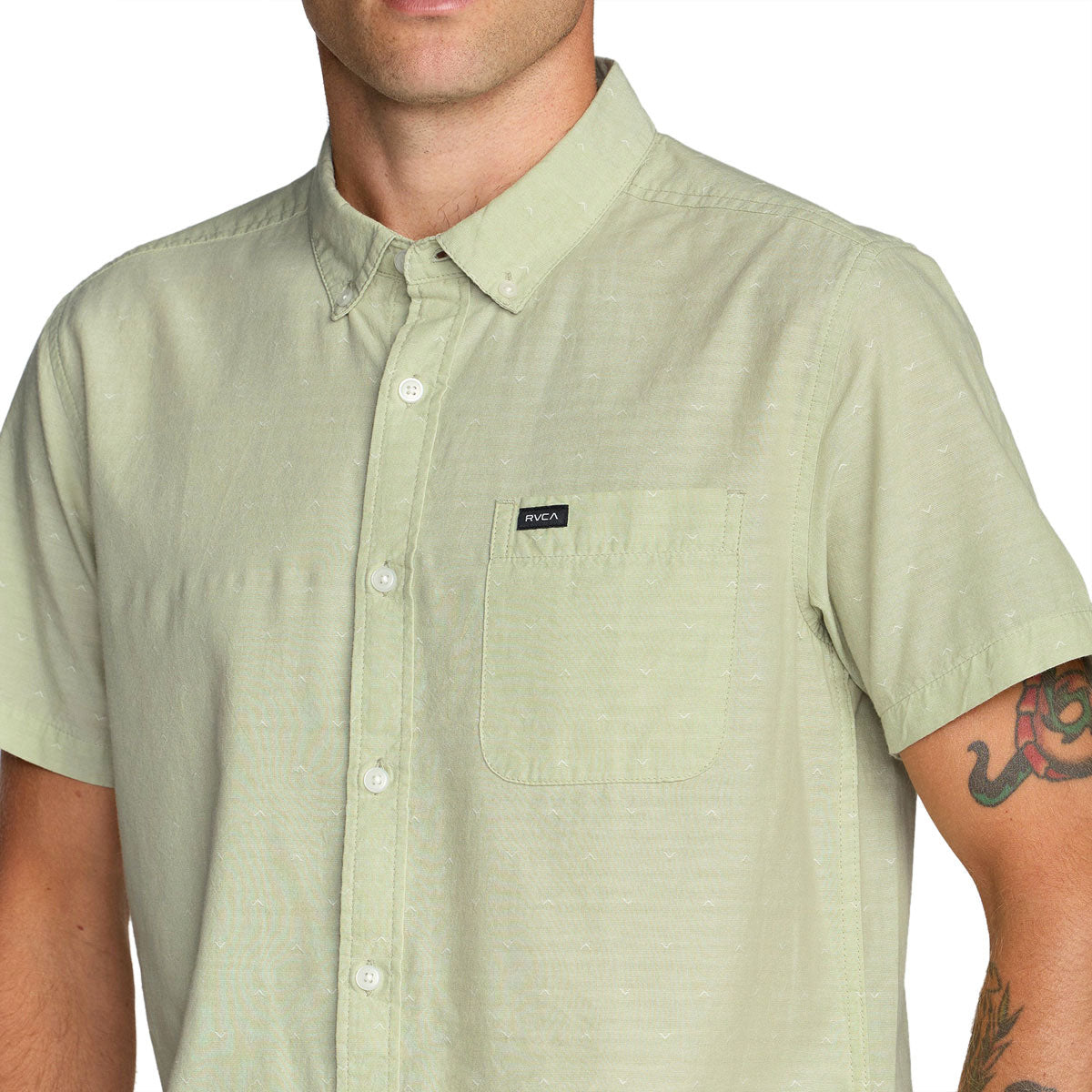 RVCA Thatll Do Dobby Shirt - Laurel Green image 4