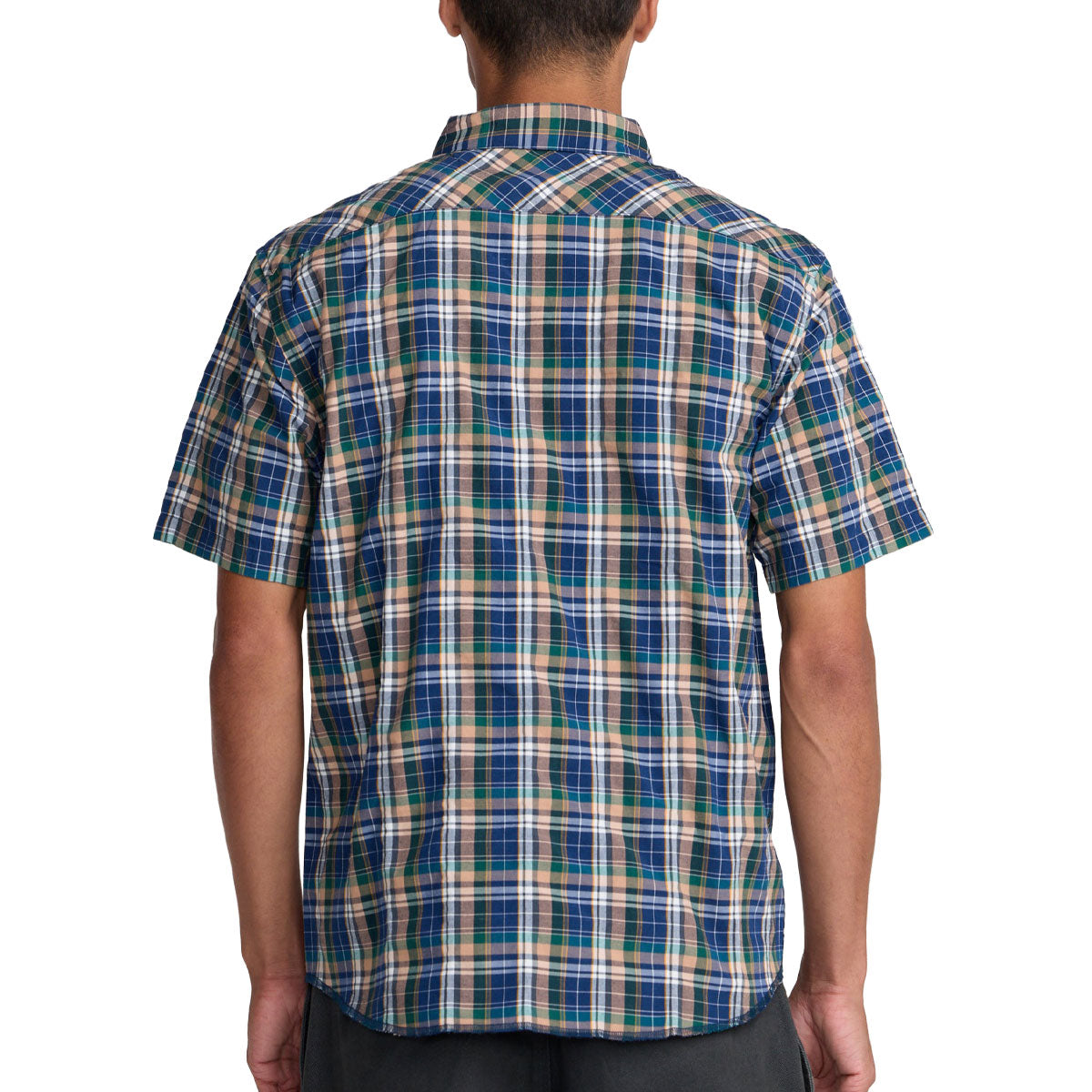RVCA Dayshift Trunkin Plaid Shirt - Dark Denim image 2