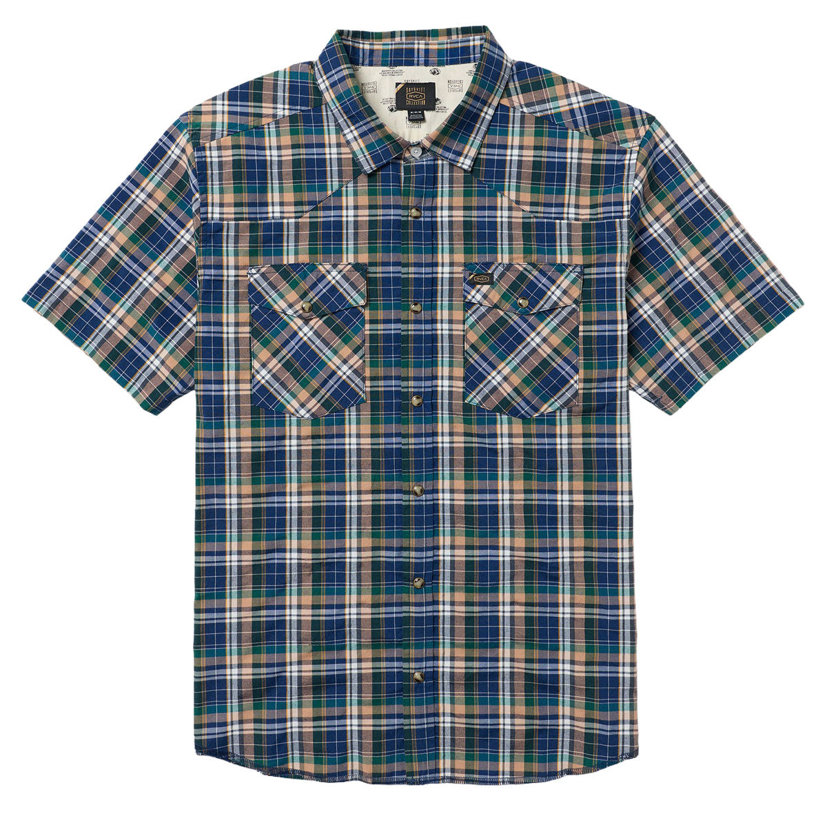 RVCA Dayshift Trunkin Plaid Shirt - Dark Denim image 5