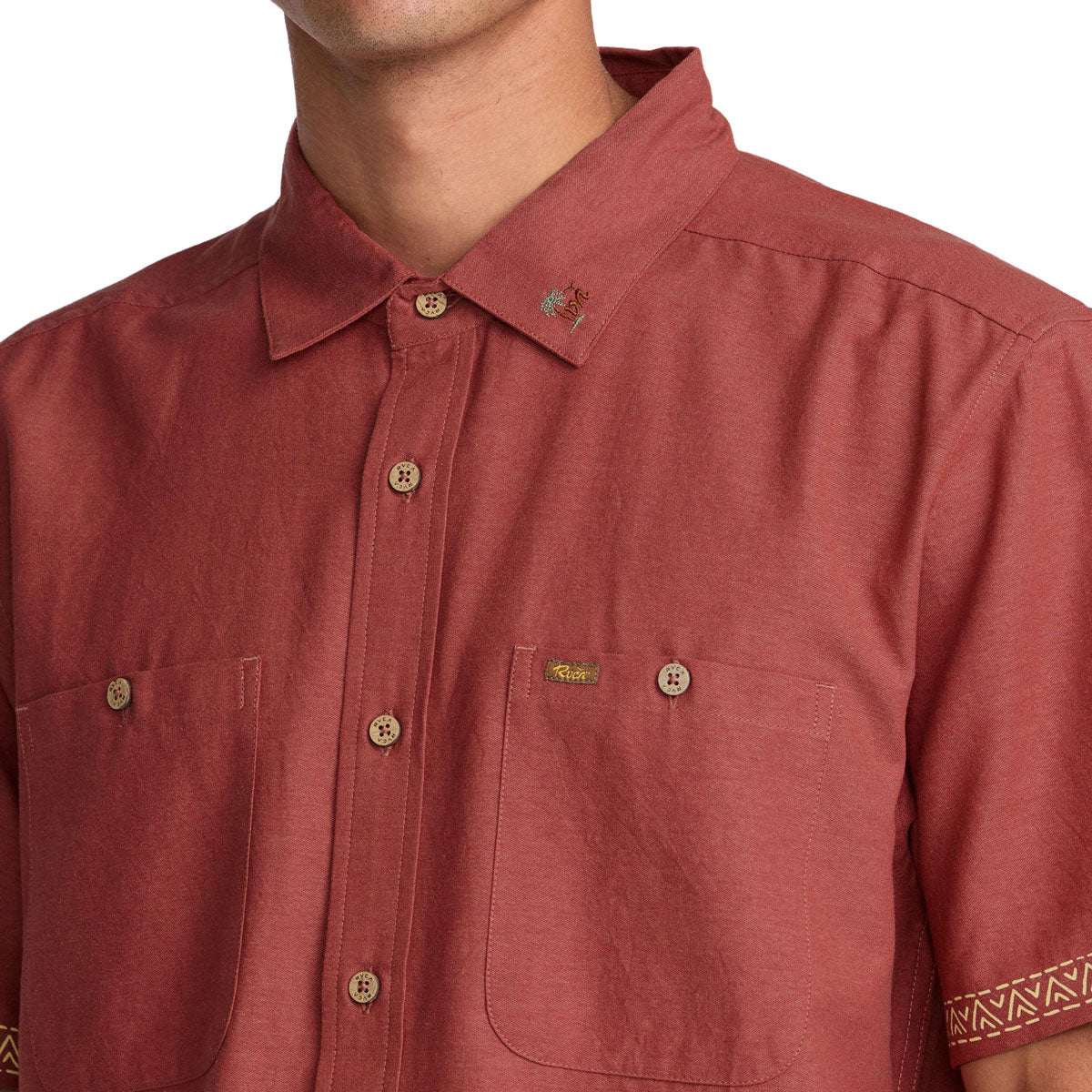 RVCA Talum Shirt - Dusty Red image 4