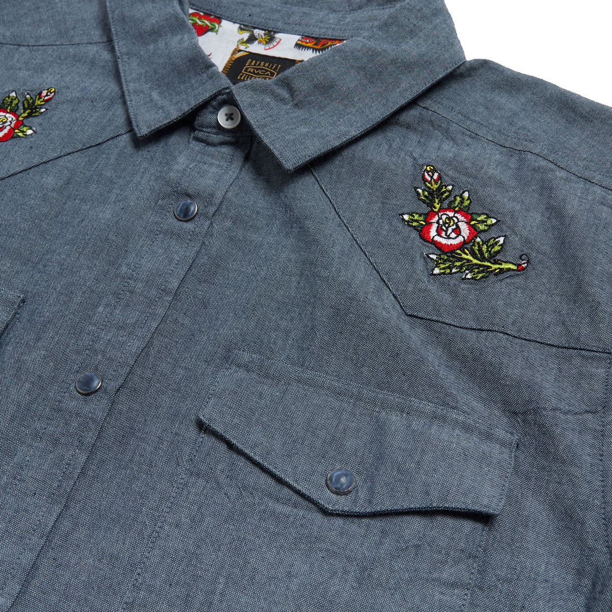 RVCA Rosa Chambray Shirt - Indigo image 3