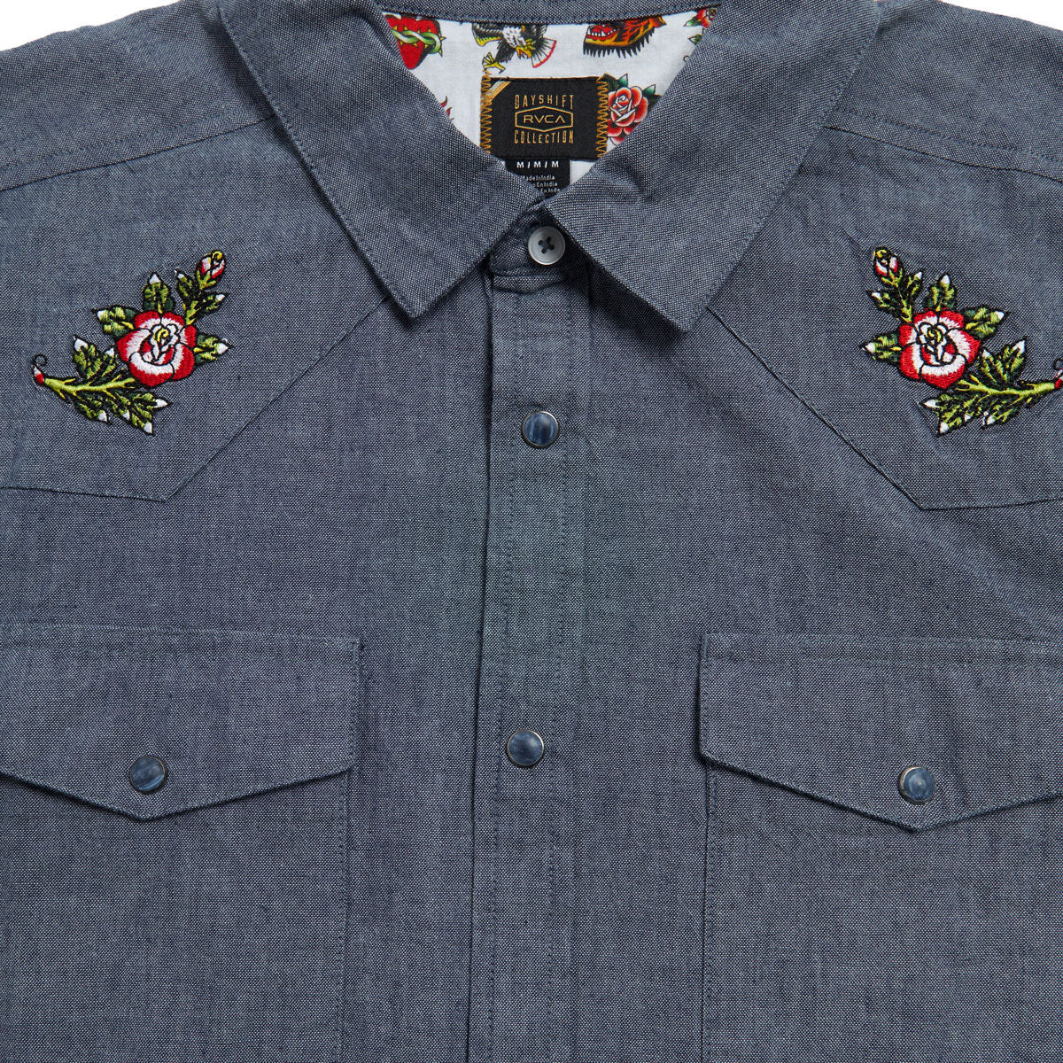 RVCA Rosa Chambray Shirt - Indigo image 4