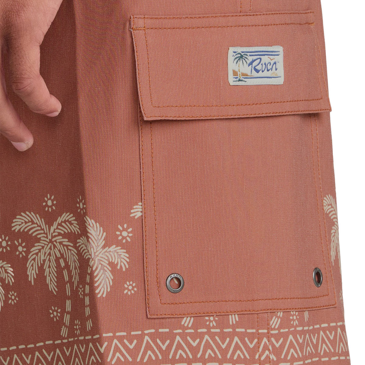 RVCA Exotica 17 Boardshorts - Burnt Red image 5