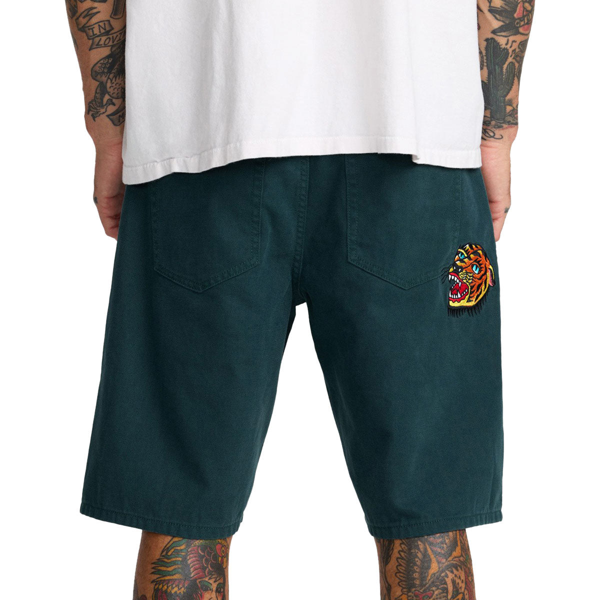 RVCA Kaleb 5 Pocket 21 Shorts - Hunter Green image 5