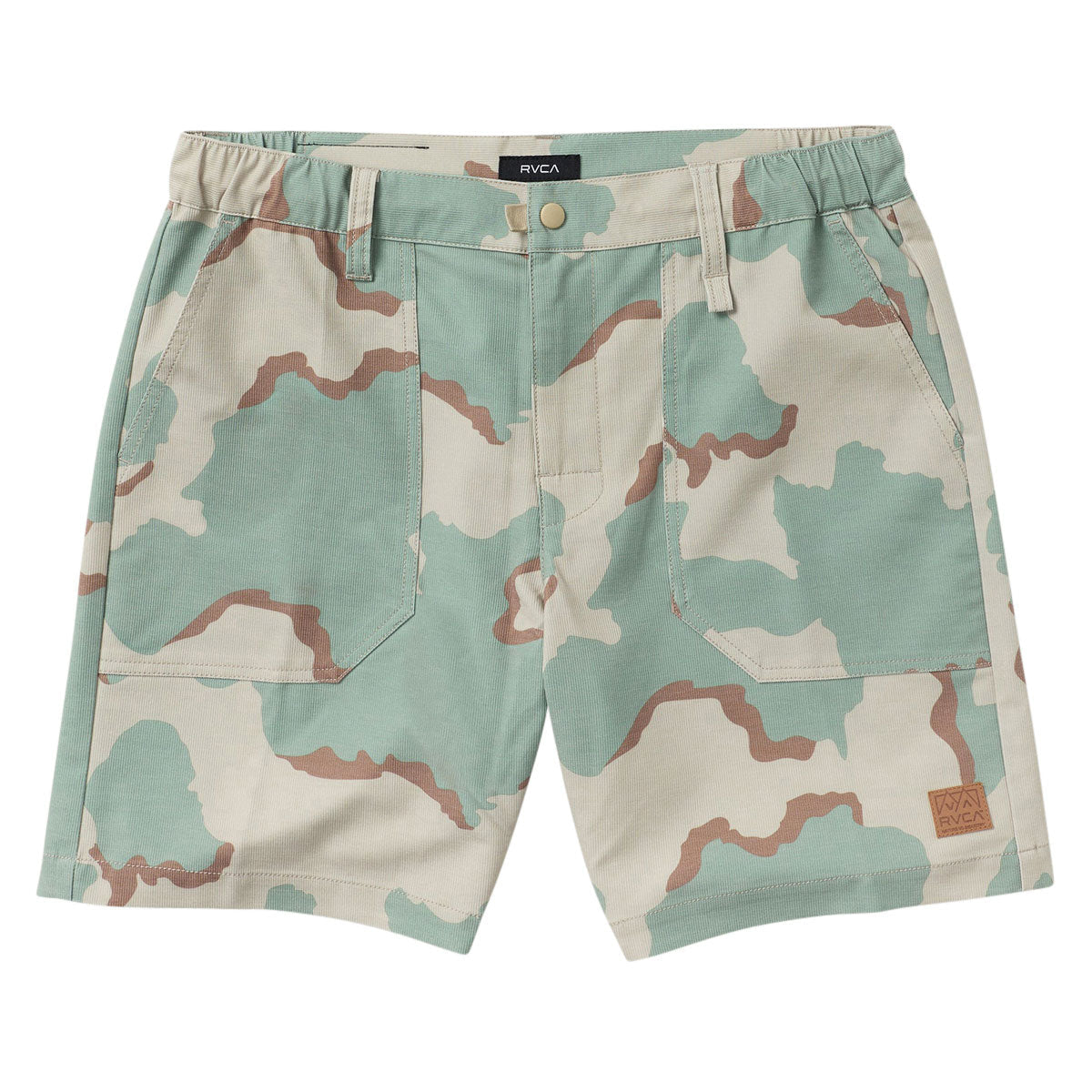 RVCA Brophy Hybrid 18 Shorts - Khaki Camo image 1