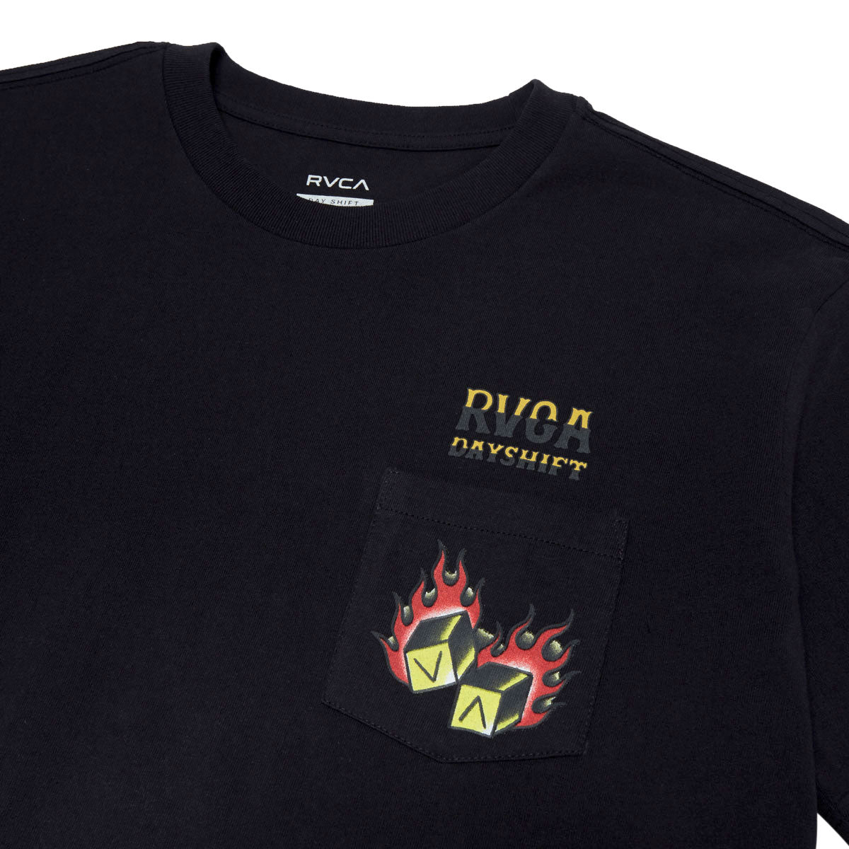 RVCA Hot Dice T-Shirt - Black image 2