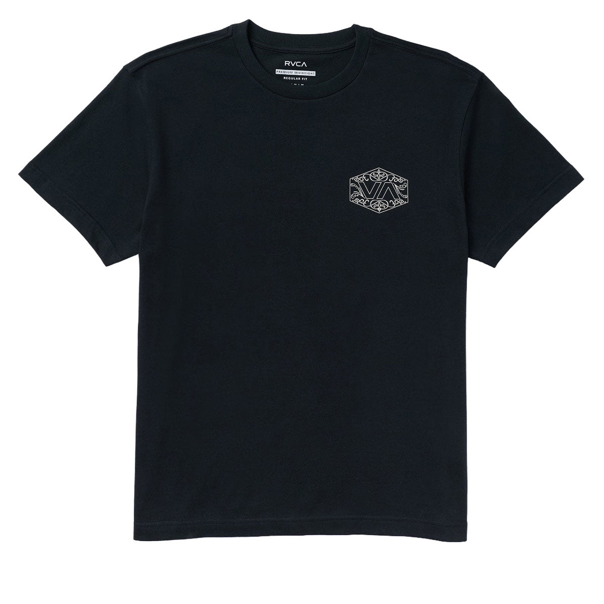 RVCA Hex Filigre T-Shirt - Black image 1