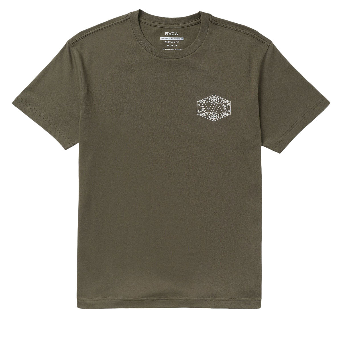 RVCA Hex Filigre T-Shirt - Fatigue image 1