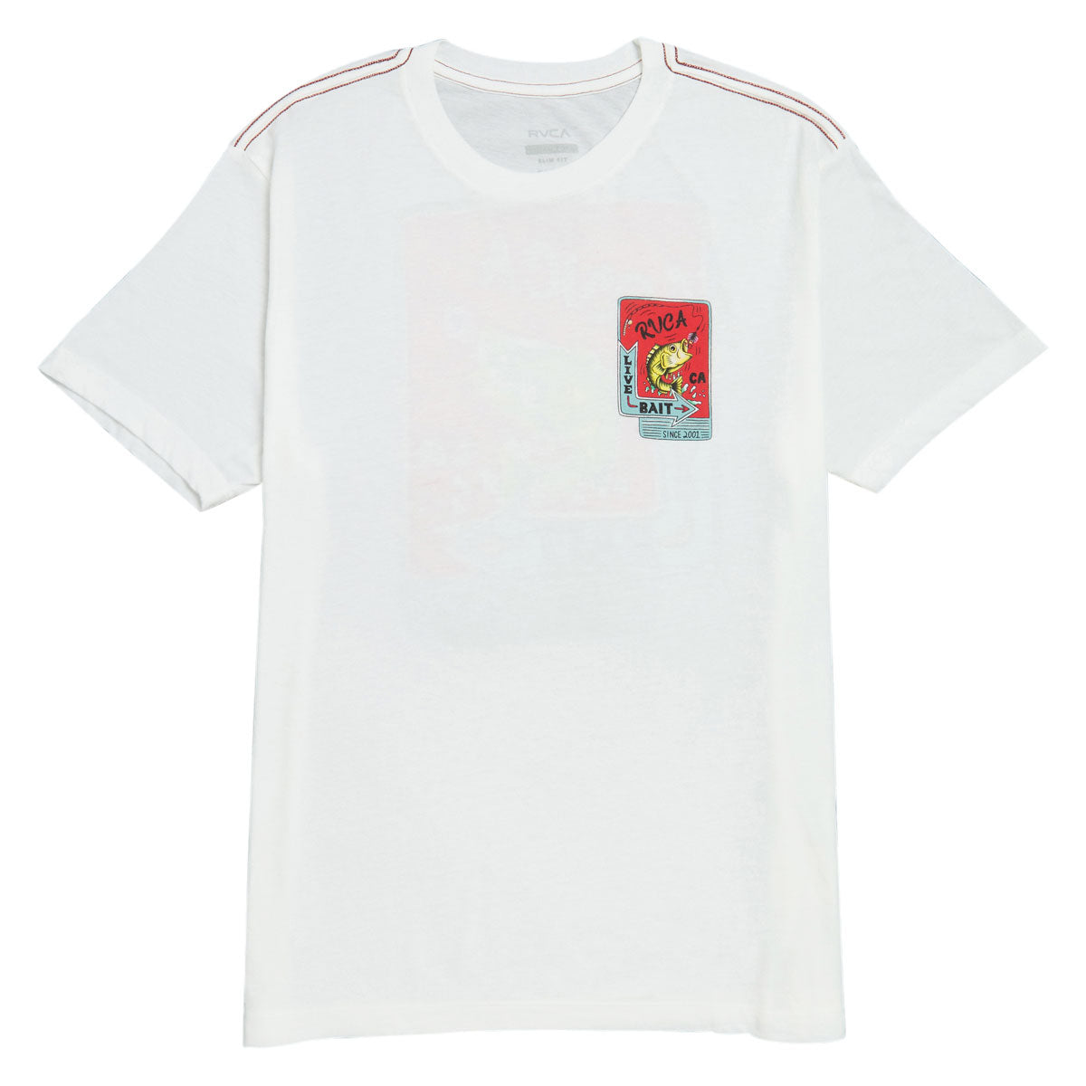 RVCA Live Bait T-Shirt - Antique White image 2