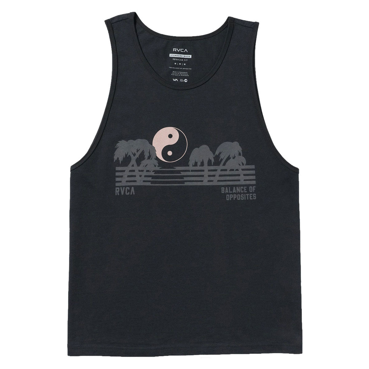 RVCA Balance Horizon Tank Top - Pirate Black image 1