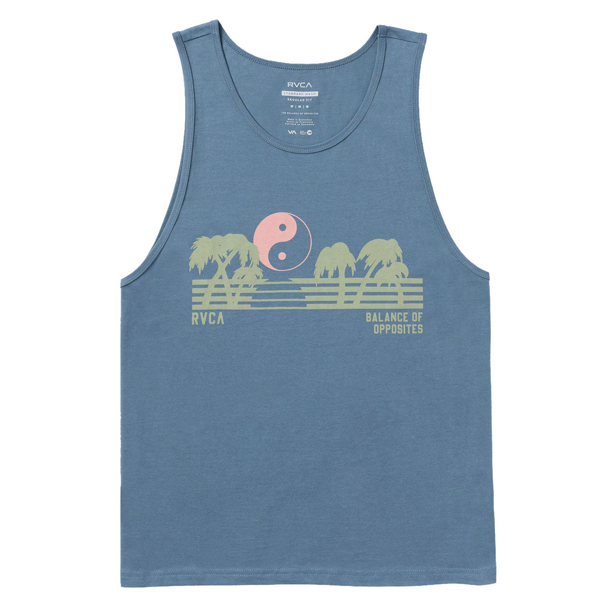 RVCA Balance Horizon Tank Top - Vintage Navy image 1