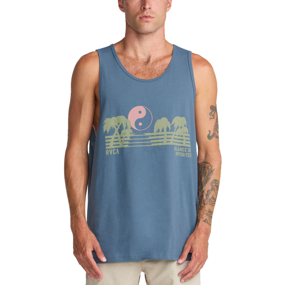 RVCA Balance Horizon Tank Top - Vintage Navy image 2