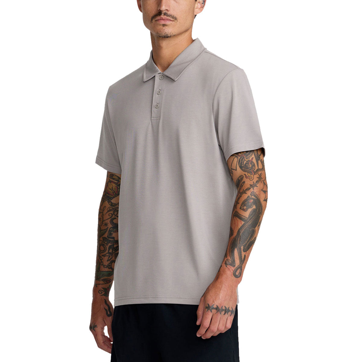 RVCA Balance Polo Shirt - Brown Stone image 4