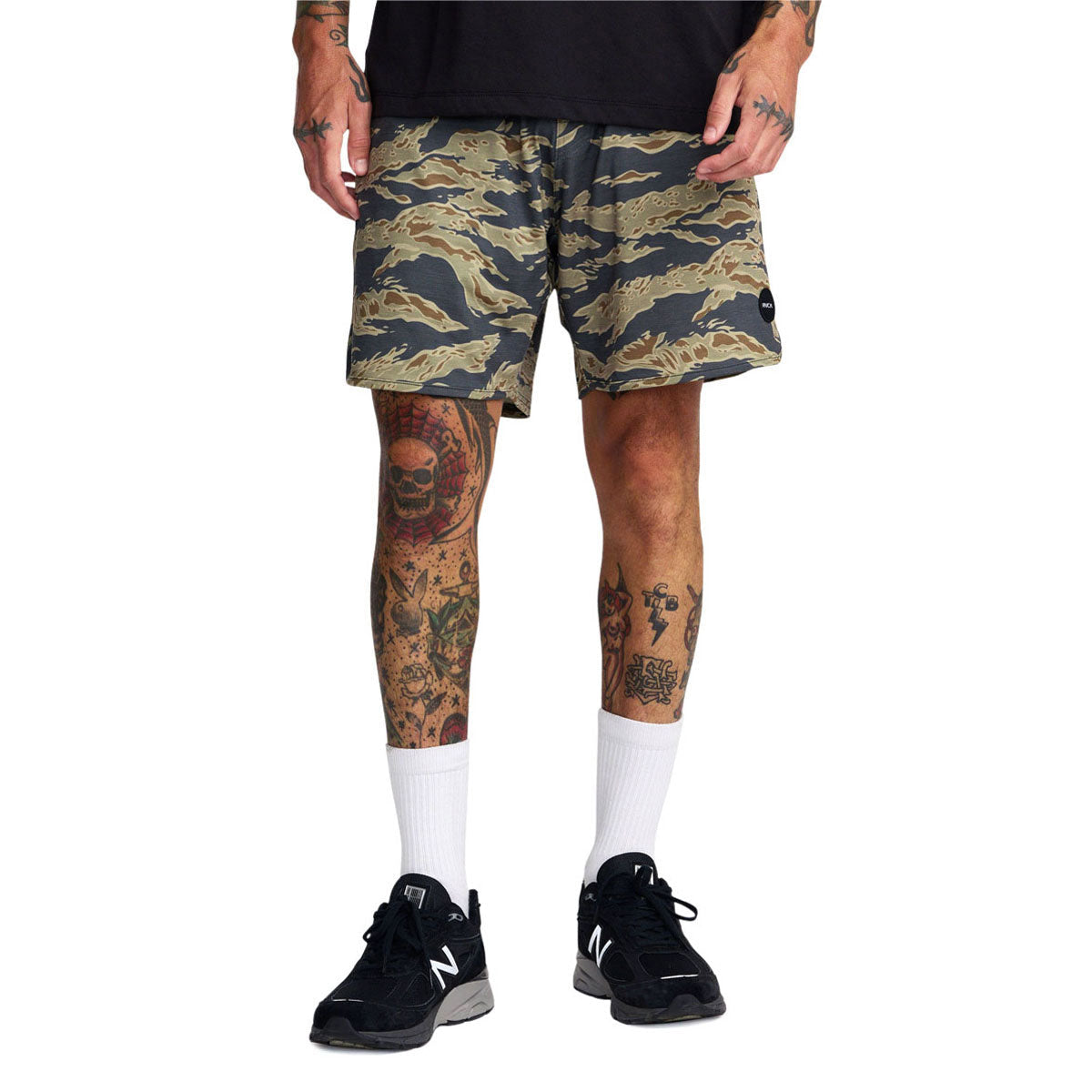 RVCA Yogger Recover 17 Shorts - Tiger Camo image 2