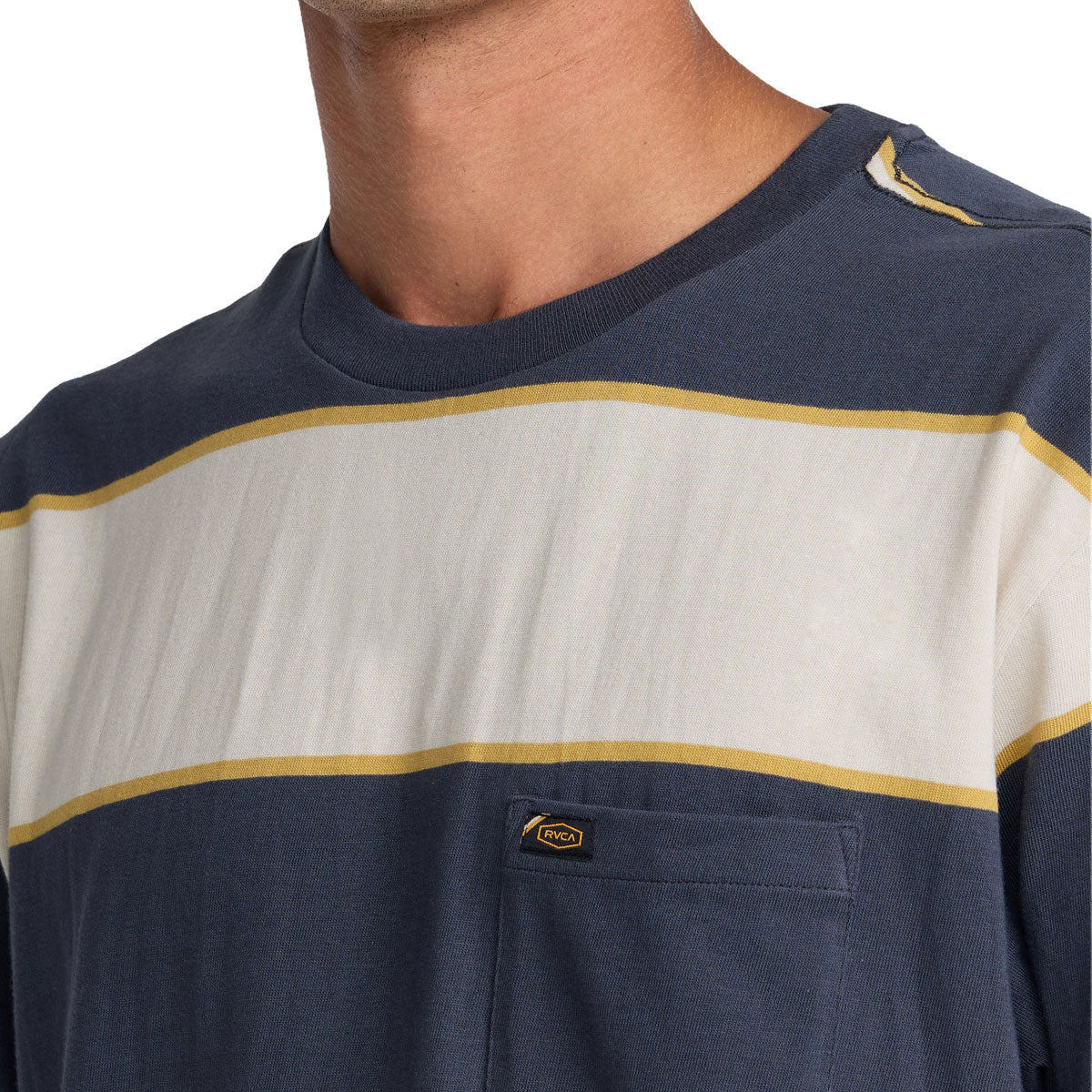RVCA Dayshift Stripe Shirt - Light Khaki image 3