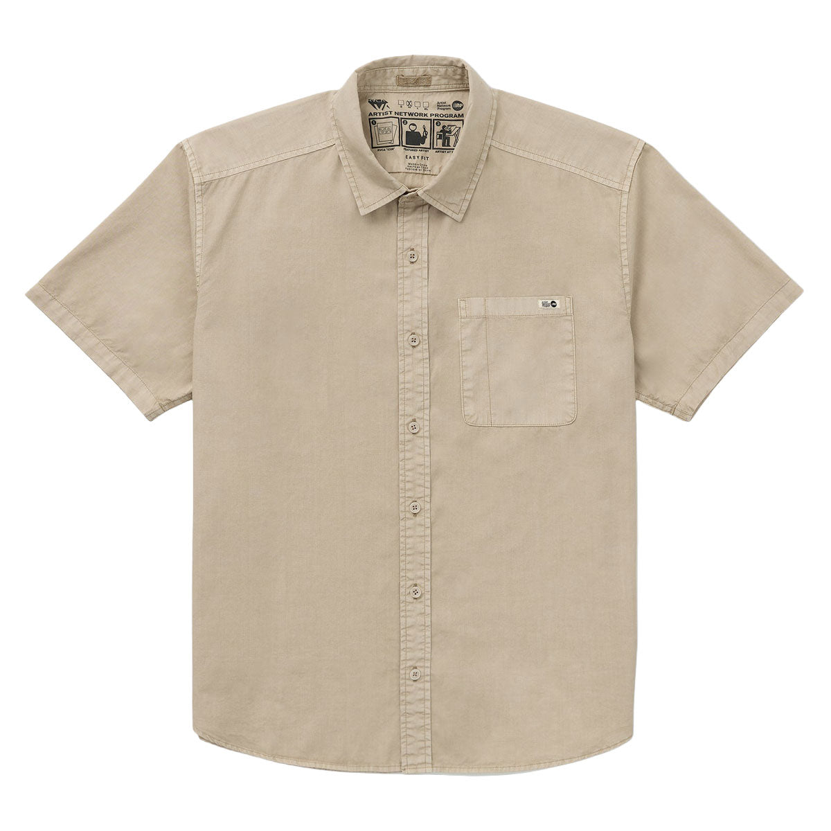 RVCA ANP Short Sleeve Shirt - Light Khaki image 5