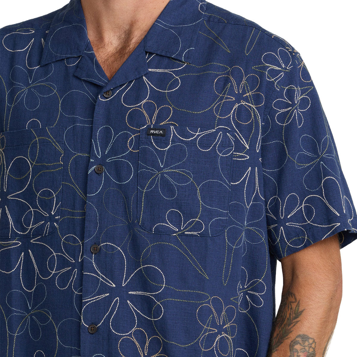 RVCA Full Bloom Shirt - Indigo image 3