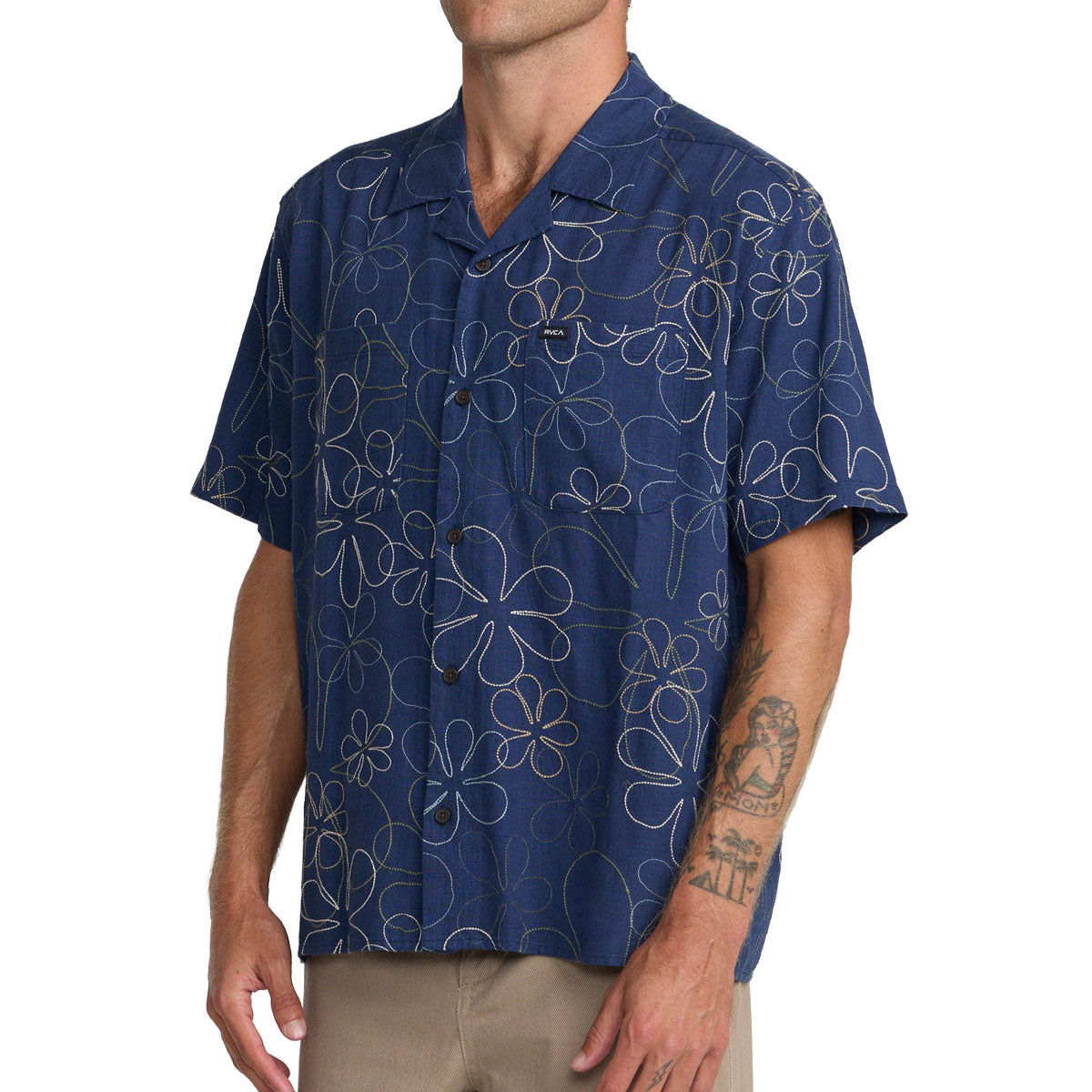 RVCA Full Bloom Shirt - Indigo image 4