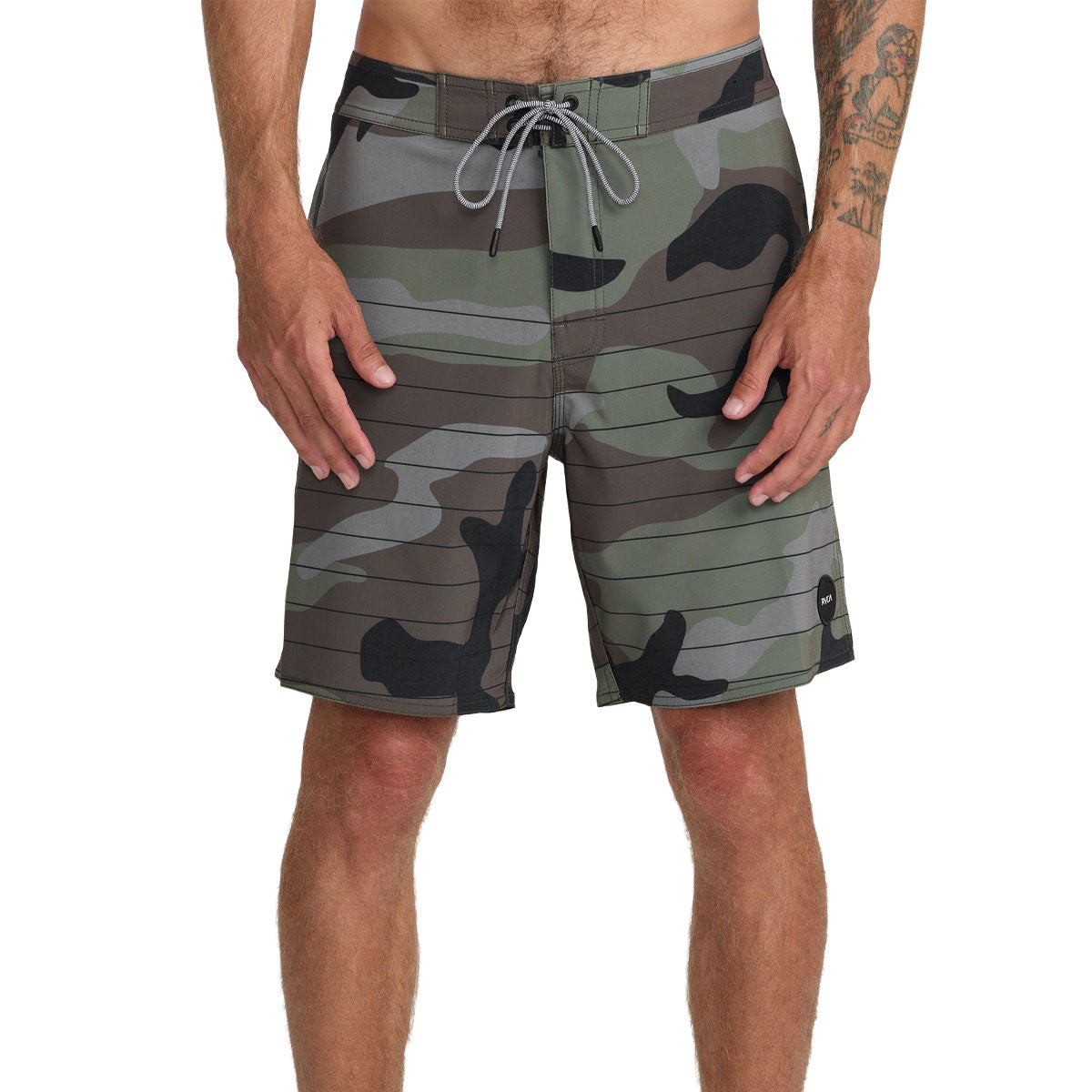 RVCA Steady Stripe Boardshorts - Camel image 3