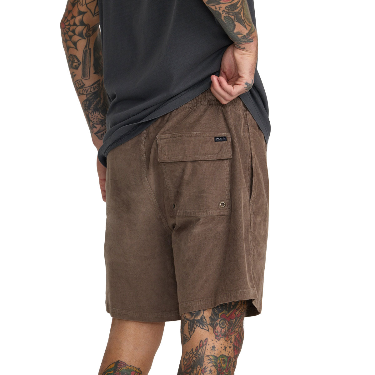 RVCA Escape Elastic Cord Shorts - Mushroom image 5