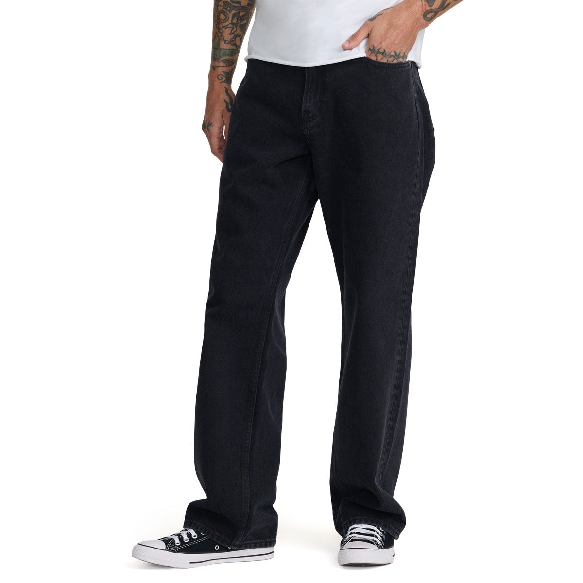 RVCA Americana Dayshift Denim Jeans - Vintage Black image 3