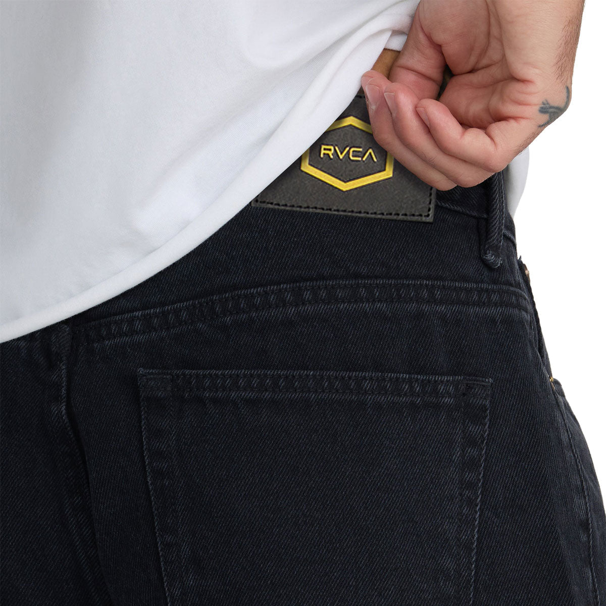 RVCA Americana Dayshift Denim Jeans - Vintage Black image 4