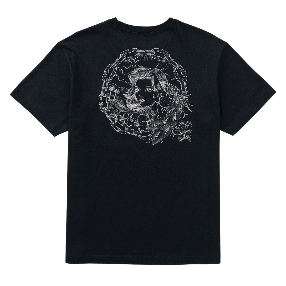 RVCA Paradise Queen T-Shirt - Black image 1