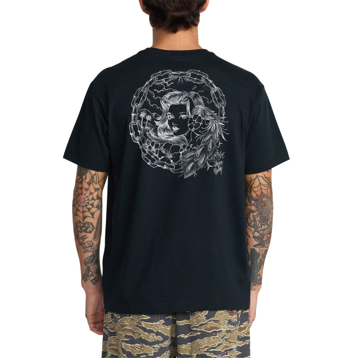 RVCA Paradise Queen T-Shirt - Black image 4