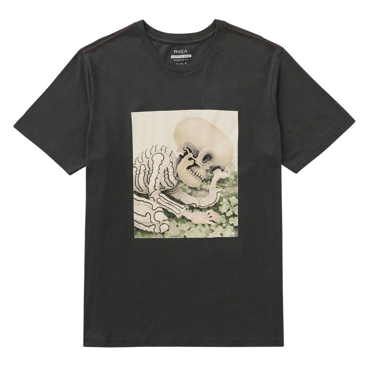 RVCA Sleepy Skeleton T-Shirt - Pirate Black image 1
