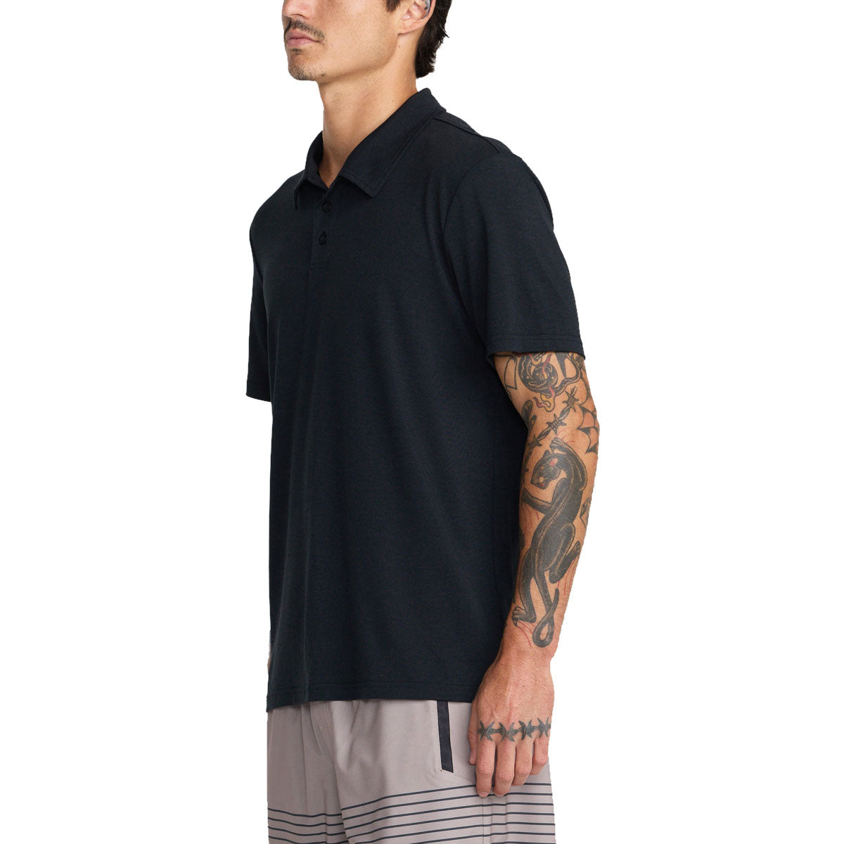 RVCA Balance Polo Shirt - Black image 4