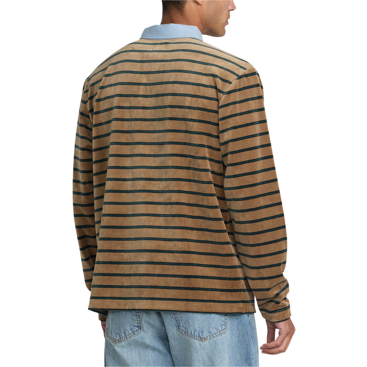 RVCA Pile Long Sleeve Polo Shirt - Coyote image 2