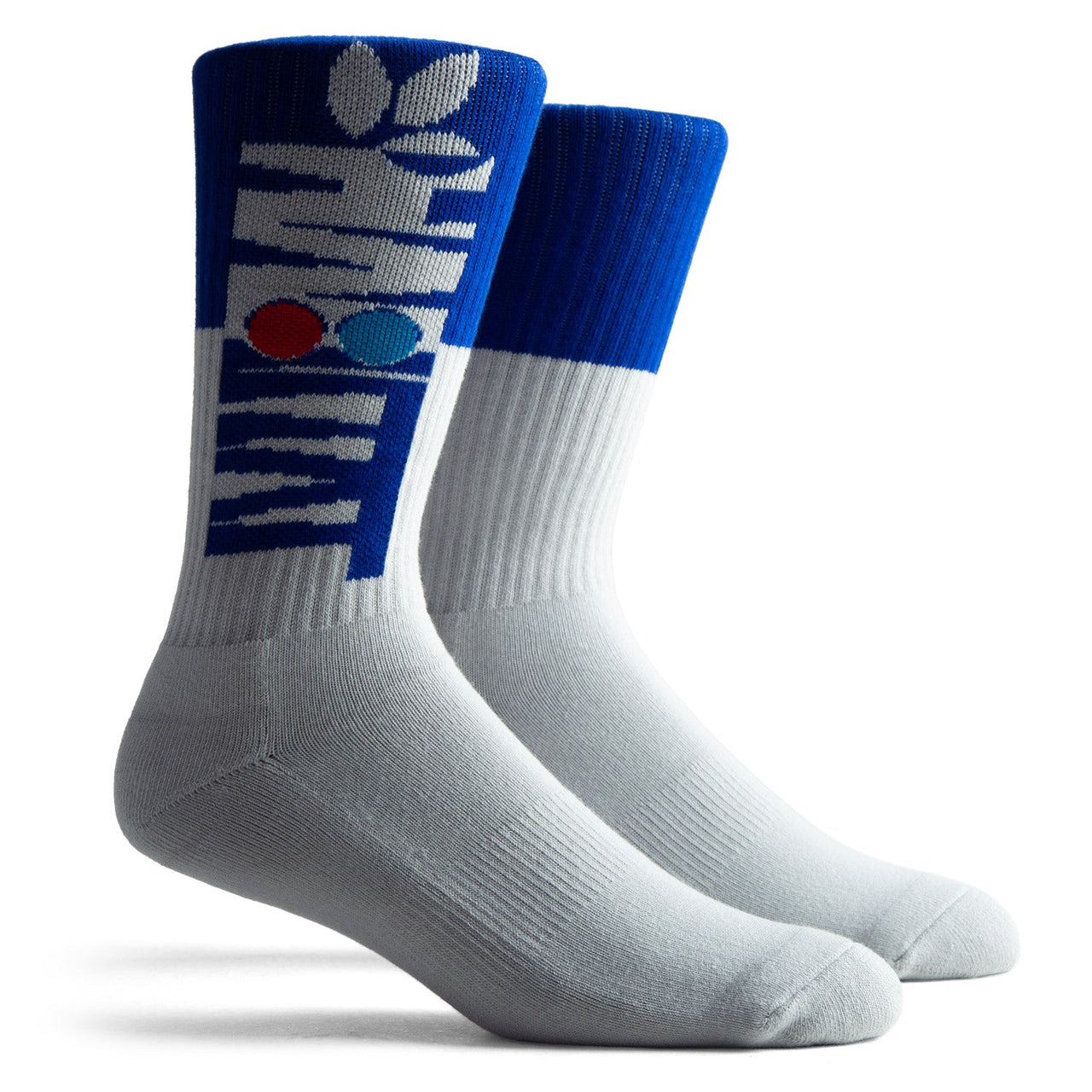 Habitat Contrast Cuff Socks - Blue/White image 3