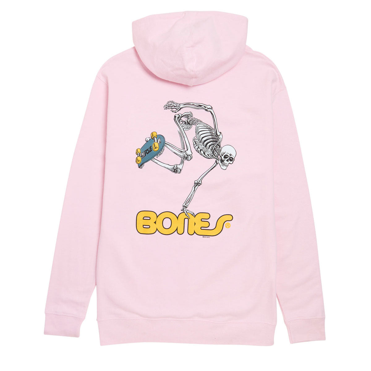Powell-Peralta Skateboard Skeleton Hoodie - Light Pink image 1