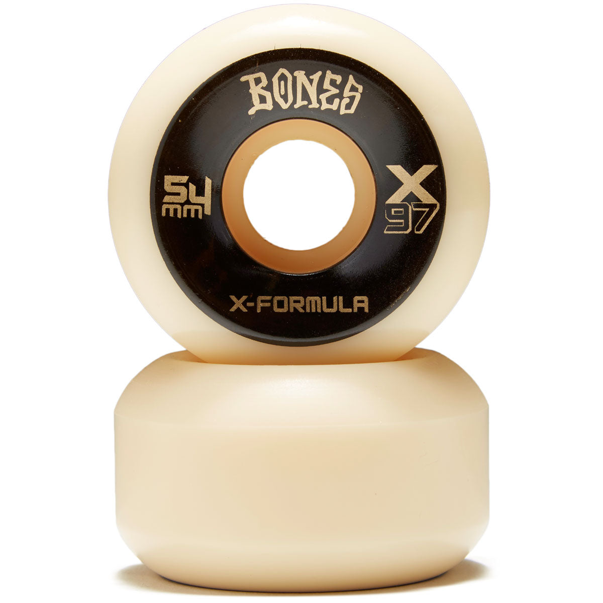 Bones X Formula 97a V5 Sidecut Skateboard Wheels - White - 54mm image 2